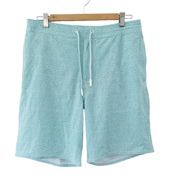 JOHNNIE-O  Dunn Swim Trunks - Gulf Blue size Medium - Picture 2 of 7